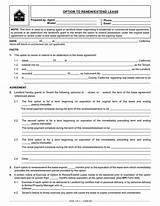 California Residential Lease Renewal Agreement Images