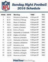 Photos of Sunday Football Schedule Nfl