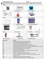 Identifying Laboratory Equipment Worksheet Answers Images