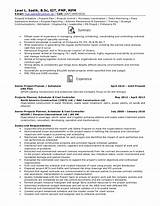 Photos of Project Scheduler Resume Sample