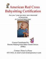 Photos of Certified Babysitter Classes