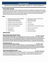 Recovery Coach Resume