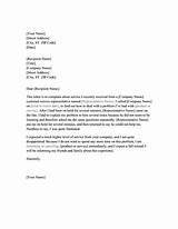 Complaint Letter Regarding Car Service