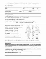 Massage Therapy Release Form Pictures