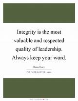 Pictures of Integrity Leadership Quotes