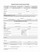 Salary Change Request Form Pictures