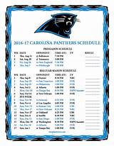 Panthers 17 Schedule Pictures