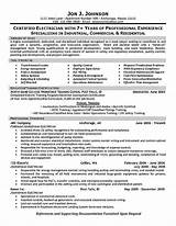 Commercial Electrician Resume Images