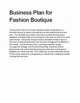 Fashion Business Plan Images