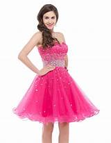 Cheap Short Pink Dresses Pictures