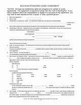 Residential Lease Agreement Michigan Doc Images