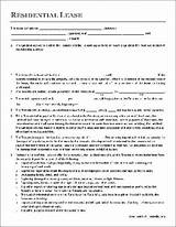 Print Residential Lease Agreement Images