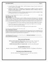 Marketing Resume Format Doc Photos