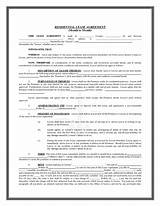 Printable Residential Lease Agreement Free Pictures