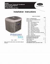 Carrier Air Conditioner Installation Manual Images