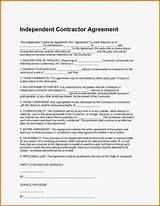 Photos of Contract With Independent Contractor