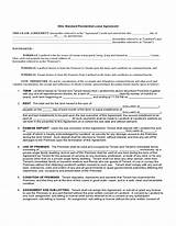 Ohio Residential Lease Agreement Template Pictures