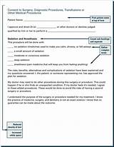 Images of Informed Consent Form Medical Procedure