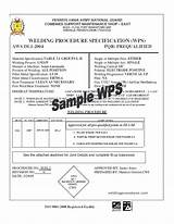 Pictures of Welding Wps Sample