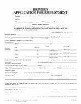 Images of Truck Driver Employment Application