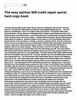 Images of 609 Credit Repair Secret