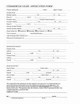 Blank Lease Application Commercial Form