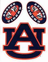 Pictures of Large Auburn Stickers