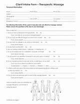Massage Therapy Release Form Images