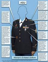 Pictures of Dress Blue Army Uniform Measurements