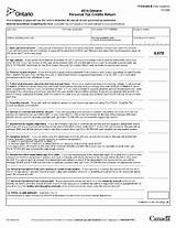 Images of Ontario Income Tax Forms