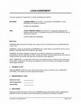 Loan Agreement Template Images