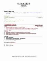 Commercial Insurance Resume