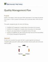 It Quality Management Plan Pictures