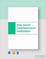 Images of Commercial Real Estate Confidentiality Agreement Template