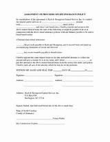 Assignment Of Life Insurance To Funeral Home Pictures