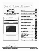 Pictures of Frigidaire Stove Manual