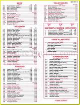 Pictures of Wing Wah Chinese Restaurant Menu