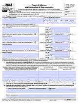 Internal Revenue Service Form 2848 Images