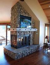 Pictures of 3 Sided Glass Gas Fireplace