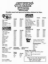 Images of Prices For Subway