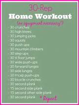 Photos of Workout Exercises For Home