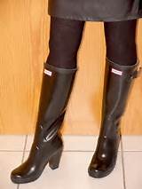 High Heel Rubber Boots Pictures