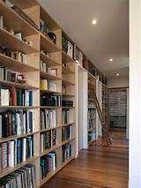 Wooden Library Shelves Images