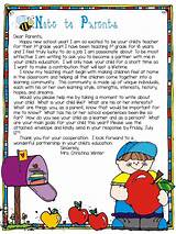 First Day Of School Letter To Parents Preschool Pictures