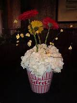 Popcorn Bucket Centerpieces