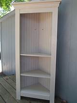Images of White Wood Corner Shelf Unit