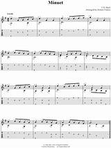 Minuet Guitar Tab Images