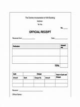 Sample Receipt Of Payment Form Images