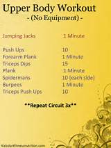 Images of Upper Body Circuit Training Routine
