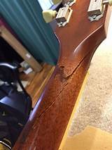 Pictures of Cracked Guitar Neck Repair